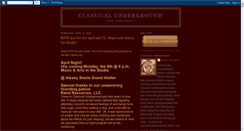 Desktop Screenshot of classicalunderground.com