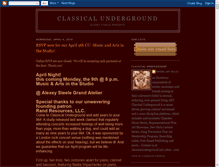 Tablet Screenshot of classicalunderground.com